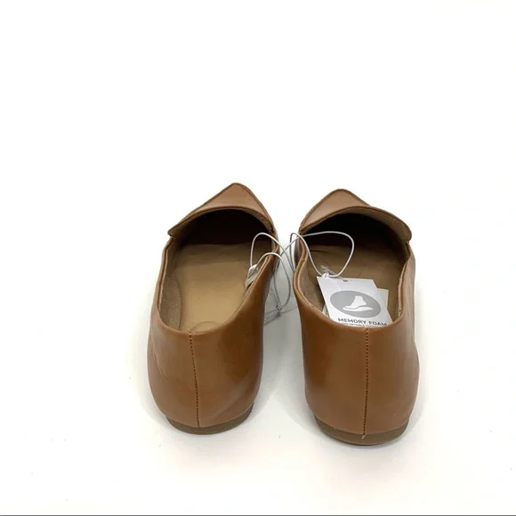 A New Day Micah Cognac Brown Faux Leather Almond Toe Loafers New Nwt Multi Sizes - Picture 4 of 14